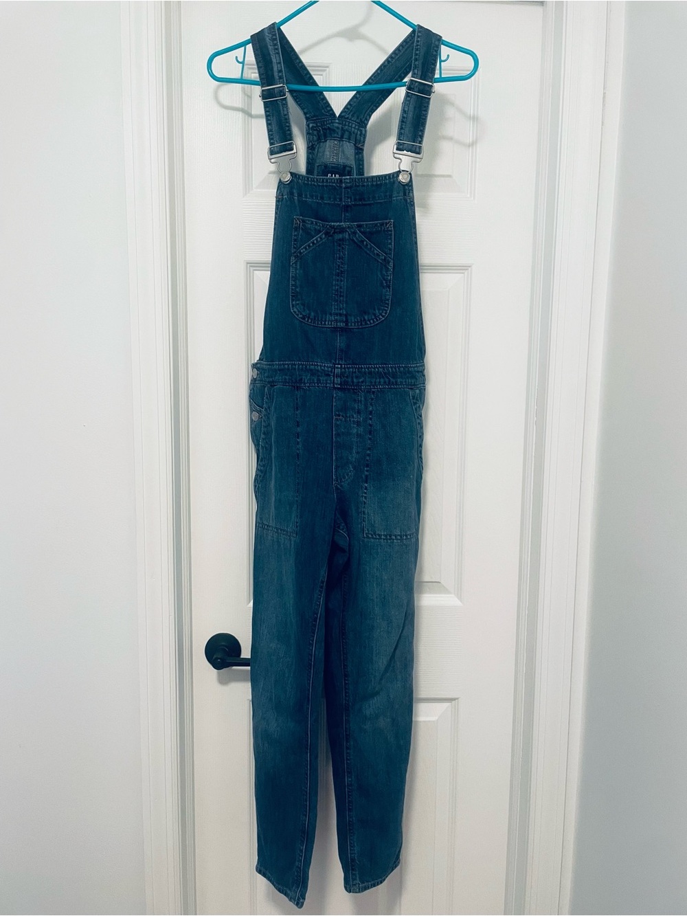 GAP Classic Dark Blue Denim straight leg Overalls